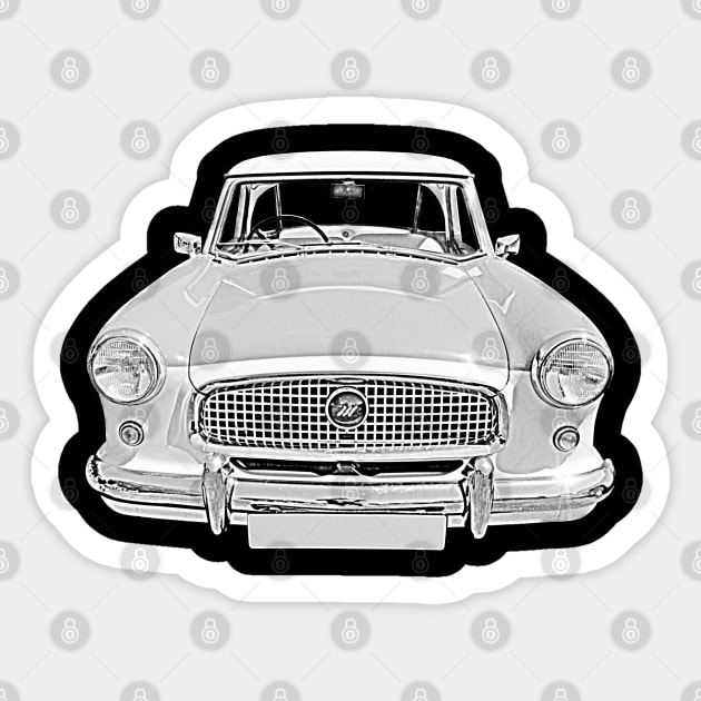 Nash Metropolitan 1950s classic car Sticker by soitwouldseem